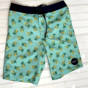 RVCA pineapple swim shorts